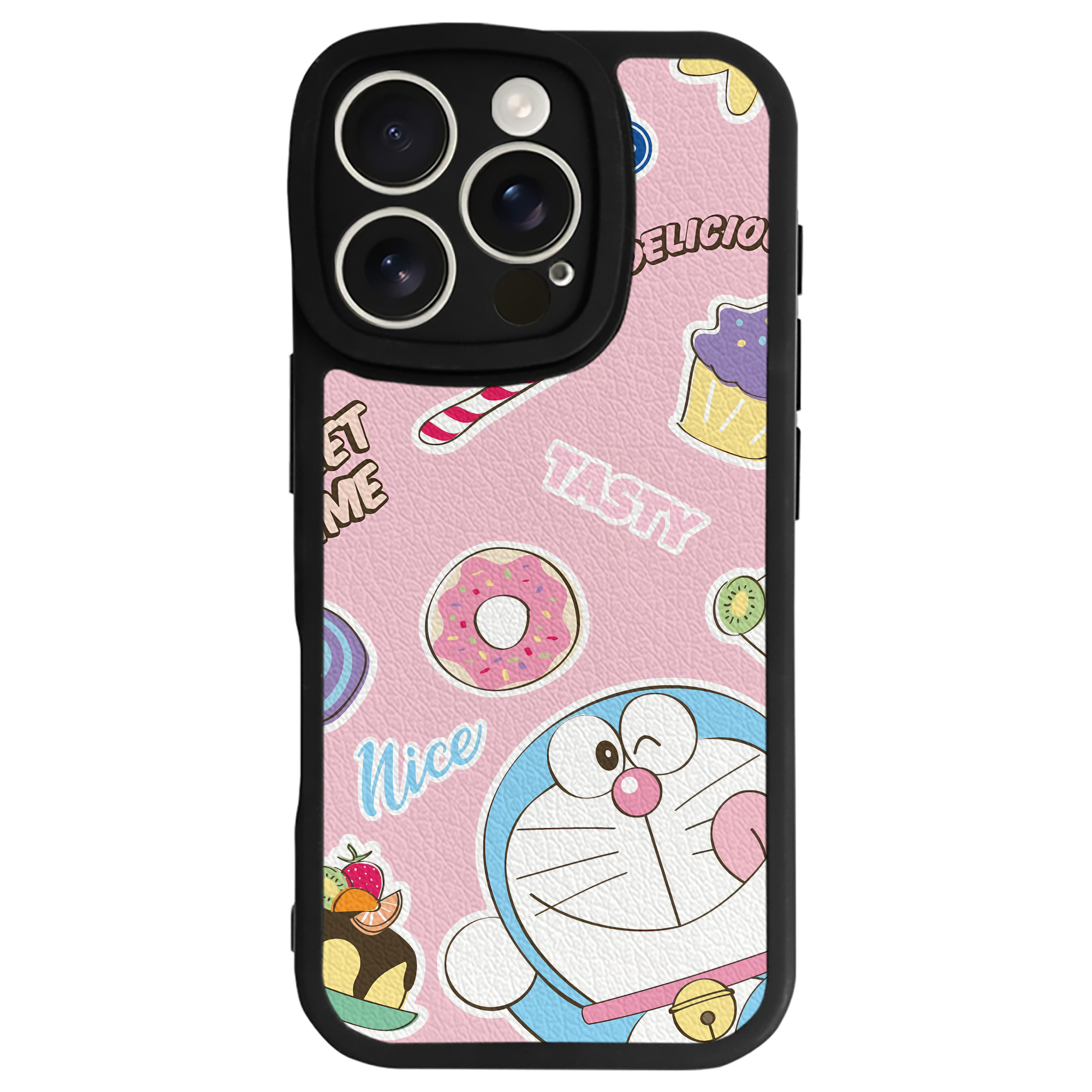 （画像用） ドラえもん Doraemon 【iPhone 16シリーズ対応】シリコンスマホケース（レザー調） 材質：シリコン